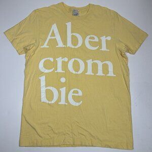 VTG  Abercrombie & Fitch Muscle Vintage Tee T-Shirt Mens Short Sleeve Yellow XL